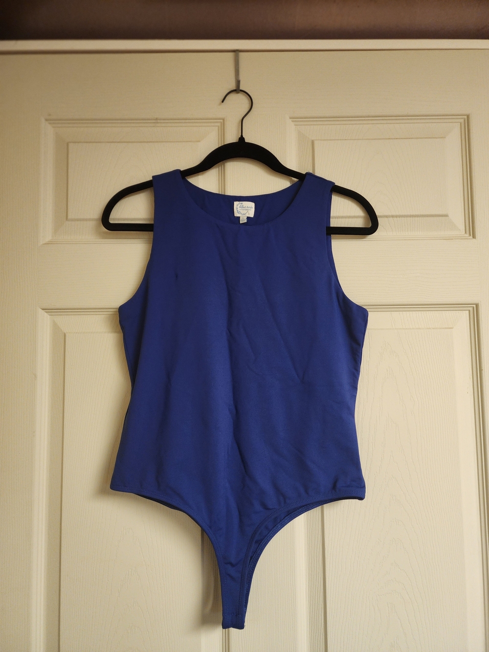 Blue Sleeveless One Piece Bodysuit - Classic Fit